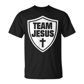 Christliches Team Jesus Mit Kreuz T-Shirt - Geschenkecke