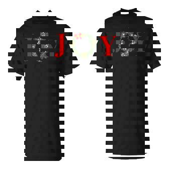 Christmas Holiday Joy Wreath T-Shirt - Monsterry