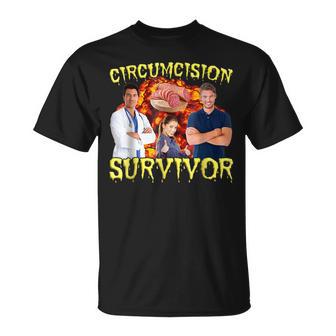 Circumcision Survivor Oddly Specific Dank Meme T-Shirt - Monsterry