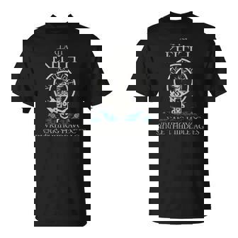 Clan Keith Tartan Crest Thistle Vintage T-Shirt | Seseable UK