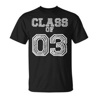 Class Of 2003 For High School College Class Reunion T-Shirt - Monsterry DE