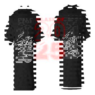 Class Of 2025 Senior Back To School 2025 Graduation Red T-Shirt - Seseable