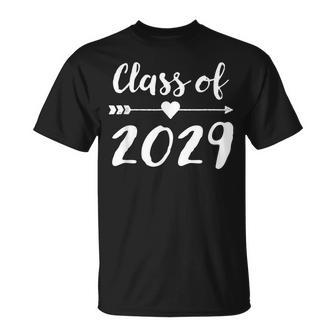 Class Of 2029 Grow With Me Memories First Day Of School Dark T-Shirt - Monsterry CA