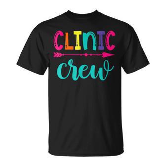 Clinic Crew Nurse Appreciation Essential Worker School Nurse T-Shirt - Monsterry