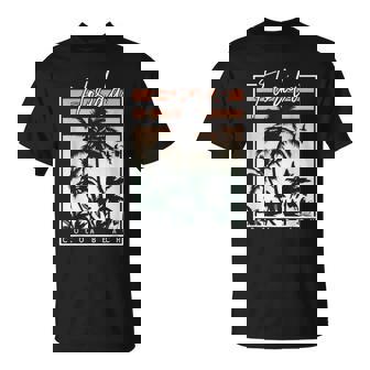 Cocoa Beach Florida Palmier Coucher De Soleil T-Shirt - Cadeauxyz