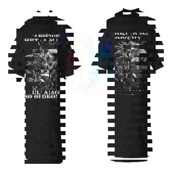 Coeur De Loup Âme D'un Dragon T-Shirt - Cadeauxyz