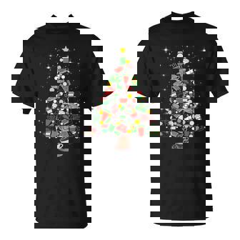 Coffee Lover And Christmas Tree Of Cups Coffee Drinker T-Shirt - Monsterry