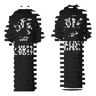 Coffee And Zombies Cute Caffeine T-Shirt - Monsterry