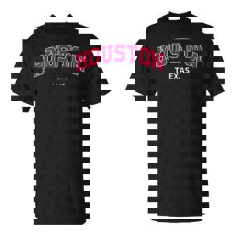 College Américain Houston Texas T-Shirt - Cadeauxyz