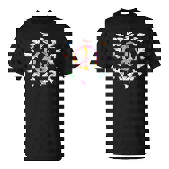Colombes Symbole De La Paix T-Shirt - Cadeauxyz