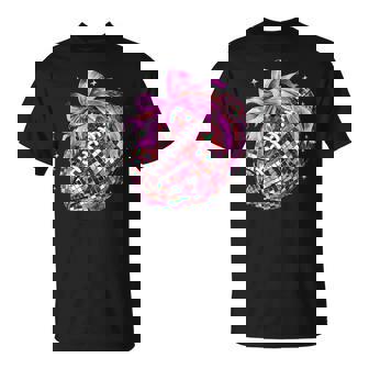 Colorful Football Coquette Bow American Football Game Day T-Shirt - Monsterry