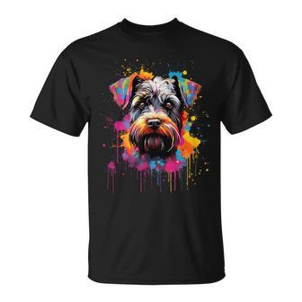 Colourful Miniature Schnauzer Dog T-Shirt - Geschenkecke