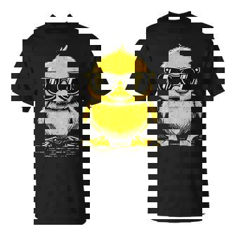 Cool Duckie Sunglasses Ducky Rubber Duck T-Shirt - Monsterry