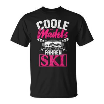 Cool Girls Driving Ski Winter Sport Skier Women's T-Shirt - Geschenkecke