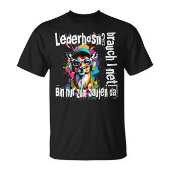 Cool Oktoberfest Motif Wiesn Lederhosn Brauche Ich Nicht T T-Shirt - Geschenkecke