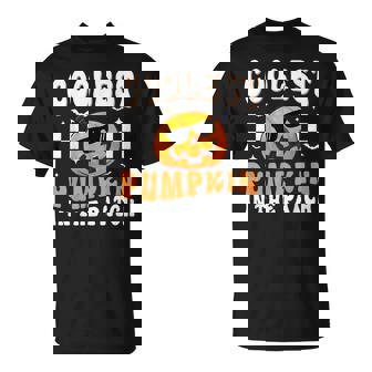 Coolest Pumpkin In The Patch Groovy Halloween For Women T-Shirt - Seseable