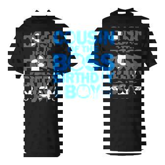 Cousin Of The Boss Birthday Boy Baby Family Decorations T-Shirt - Thegiftio UK