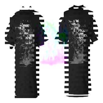 Creepy Cute Zombie Unicorn Horror Punk Grunge Aesthetic T-Shirt - Monsterry