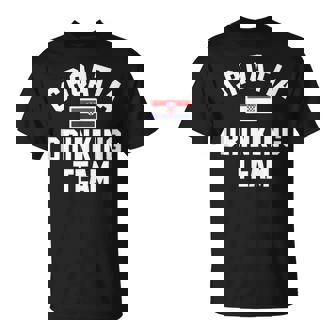 Croatia Drinking Team For Croatia Beer Fests T-Shirt - Monsterry