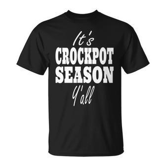 Crockpot Cooking Lover Quote It's Crockpot Season Y'All Premium T-Shirt - Monsterry UK