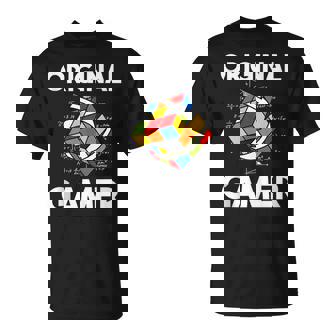 Cubo Rubik Cube Magic Cube Retro Rubiintage Nerd Sin Mangas Camiseta unisex - Regaloses