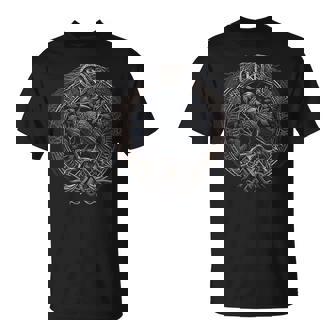 Cuervo De Odín Hombre Del Nortealhalla Mitología Nórdica Camiseta unisex - Regaloses
