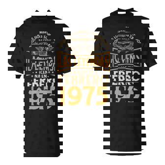 Cumpleaños Hombre Regalos Las Leyendas Febrero 1975 Camiseta unisex - Regaloses