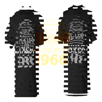 Cumpleaños Hombre Regalos Las Leyendas Noviembre 1966 Camiseta unisex - Regaloses
