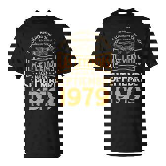Cumpleaños Hombre Regalos Las Leyendas Septiembre 1979 Camiseta unisex - Regaloses