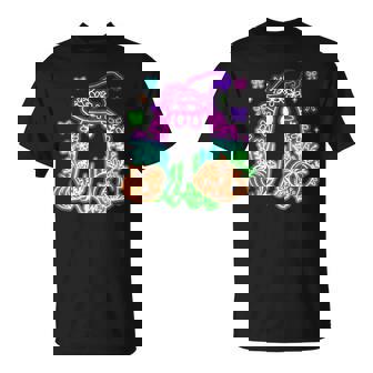 Cute Boo Halloween Ghost Witch Pumpkin Trendy Halloween Neon T-Shirt - Thegiftio UK