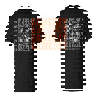 Cute Coquette Football Bow Football Mom For Girls T-Shirt - Monsterry
