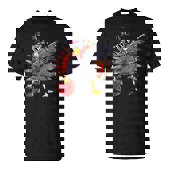 Cute Dabbing Turkey Pilgrim Dab Thanksgiving Basketball T-Shirt - Monsterry