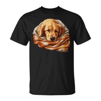 Cute Dog Official Sleep Golden Retriever Dog T-Shirt - Geschenkecke