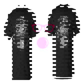 Cute Guinea Pig Face Eating Gum And Makes A Bubble T-Shirt - Monsterry