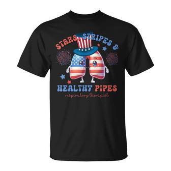Cute Lung Squad Respiratory Therapist Patriotic 4Th Of July T-Shirt - Monsterry