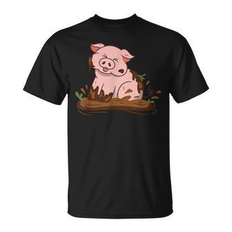 Cute Pig Farm Farming Pig T-Shirt - Geschenkecke