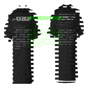 Cyberpunk Word Definition Cyberpunk Camiseta unisex - Regaloses