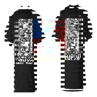 Da Donna Per Kamala Harris Walz 2024 Bulldog Francese Maglietta - Novitaregali