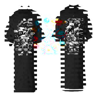 Dabbing Astronaut Space Galaxy T-Shirt - Thegiftio UK