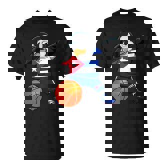 Dabbing Pingüino Cuba Baloncesto Bandera Cubana Deporte Camiseta unisex - Regaloses