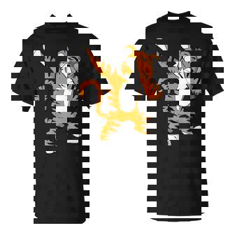 Dabbing Tiger Football Team Mascot Dab T-Shirt - Monsterry