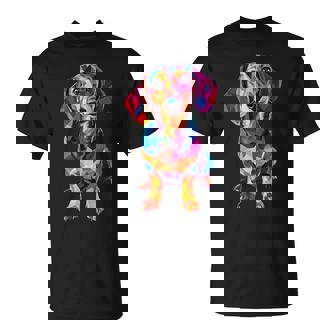 Dachshund Dog Graphic Pet Ilustración Dachshund Camiseta unisex - Regaloses