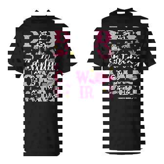 Dad Of The Birthday Cow-Girl Rodeo Cow Girl Birthday T-Shirt - Monsterry