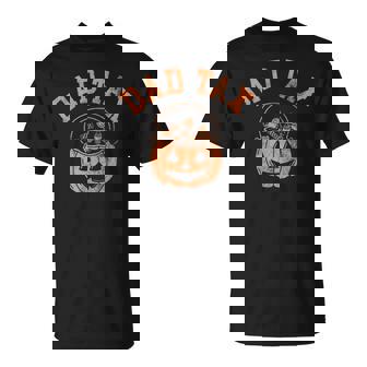 Dad Tax Halloween Trick Or Treat Candy Pumkin Dad Joke T-Shirt - Monsterry