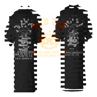 Dad Tax Halloween Trick Or Treat Pumpkin Dad Joke T-Shirt - Thegiftio UK