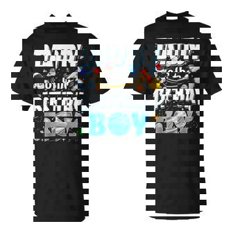 Daddy Of The Birthday Boy Astronaut Family Space Planets T-Shirt - Thegiftio