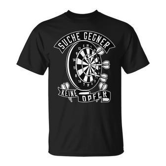 Dart Player Suche Gegner Keine Opfer T-Shirt - Geschenkecke