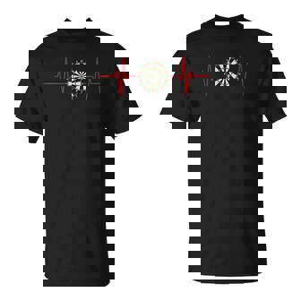 Darts Heartbeat Dardos Latido Del Corazón Camiseta unisex - Regaloses