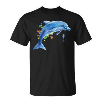 Dauphin Plongeur Baleines Marsouin Dauphin T-Shirt - Cadeauxyz