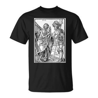 The Death And The Landsknecht By Albrecht Durer 1510 T-Shirt - Geschenkecke